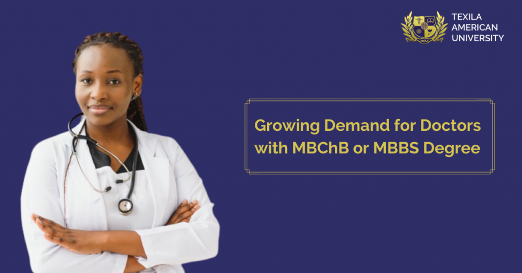 Demand for Doctors with MBChB or MBBS Degree