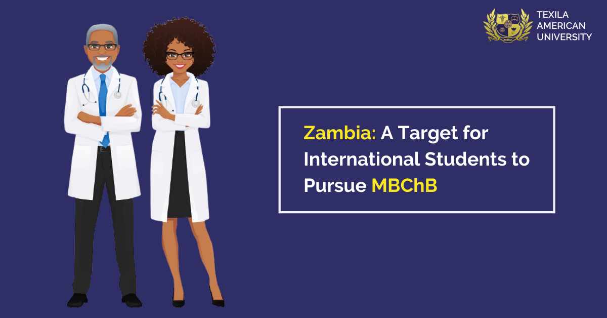 Pursuing medicine degree at Zambia